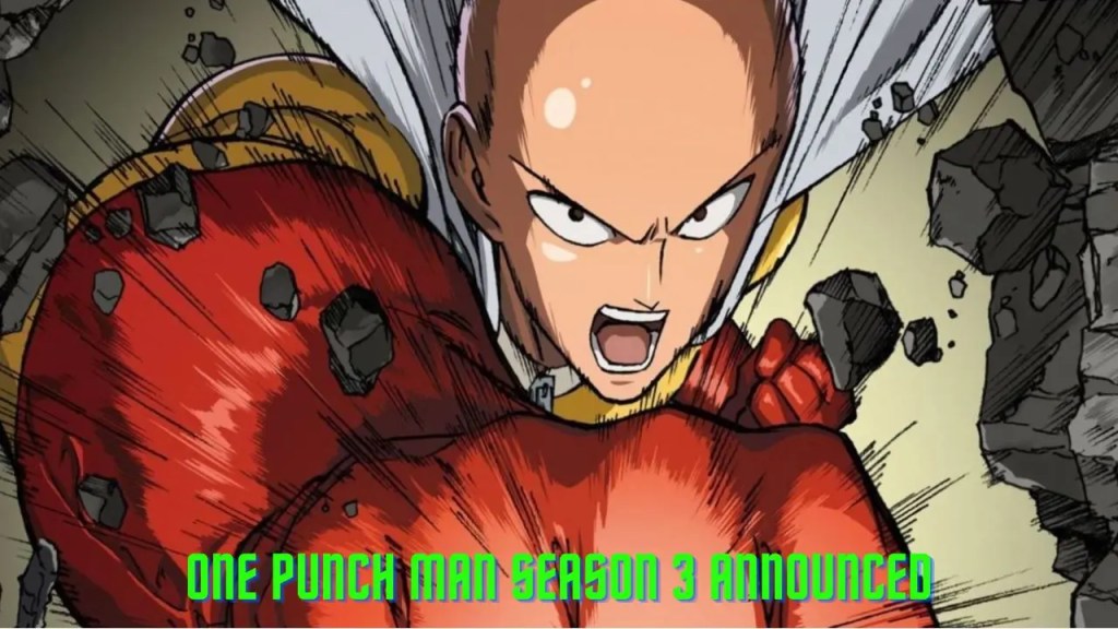 One Punch Man Season 3 Announced